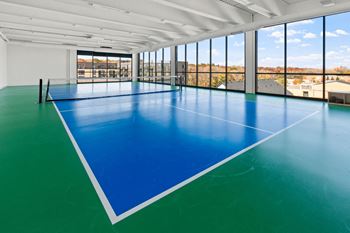 Indoor pickleball court